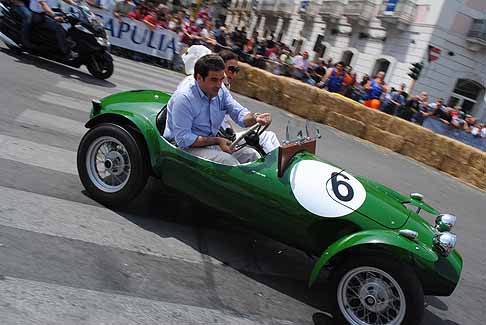 Personagi - Personaggio Politico Raffaele Fitto alla Guida di una Astin width=